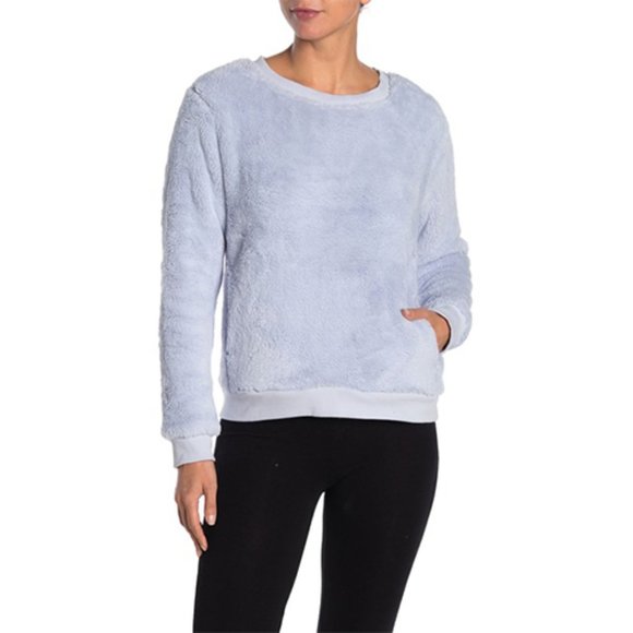 Zella Tops - NEW Z By Zella Off Season Plush Pullover in Blue L